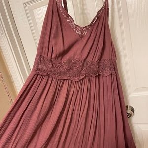 Rust rose color Torrid dress plus size 1